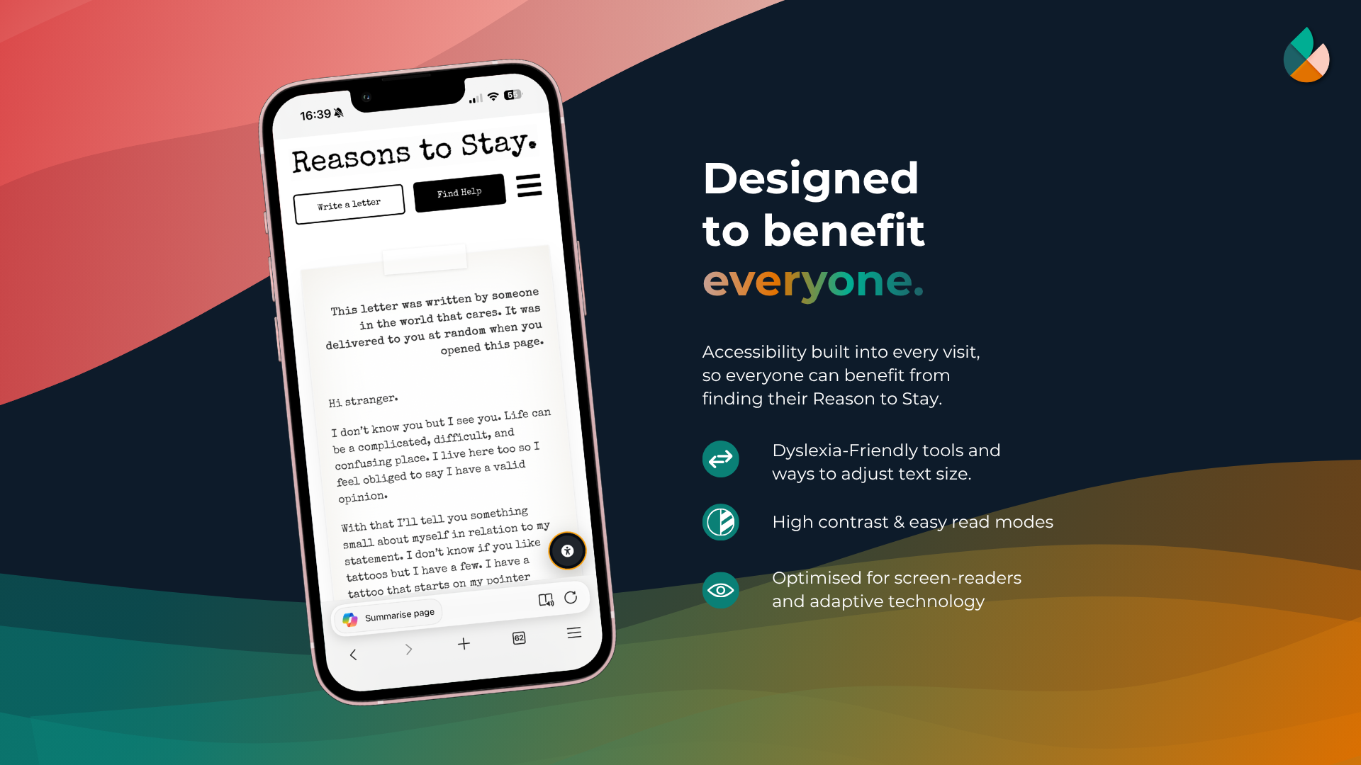 Reasons to Stay platform design shown across devices